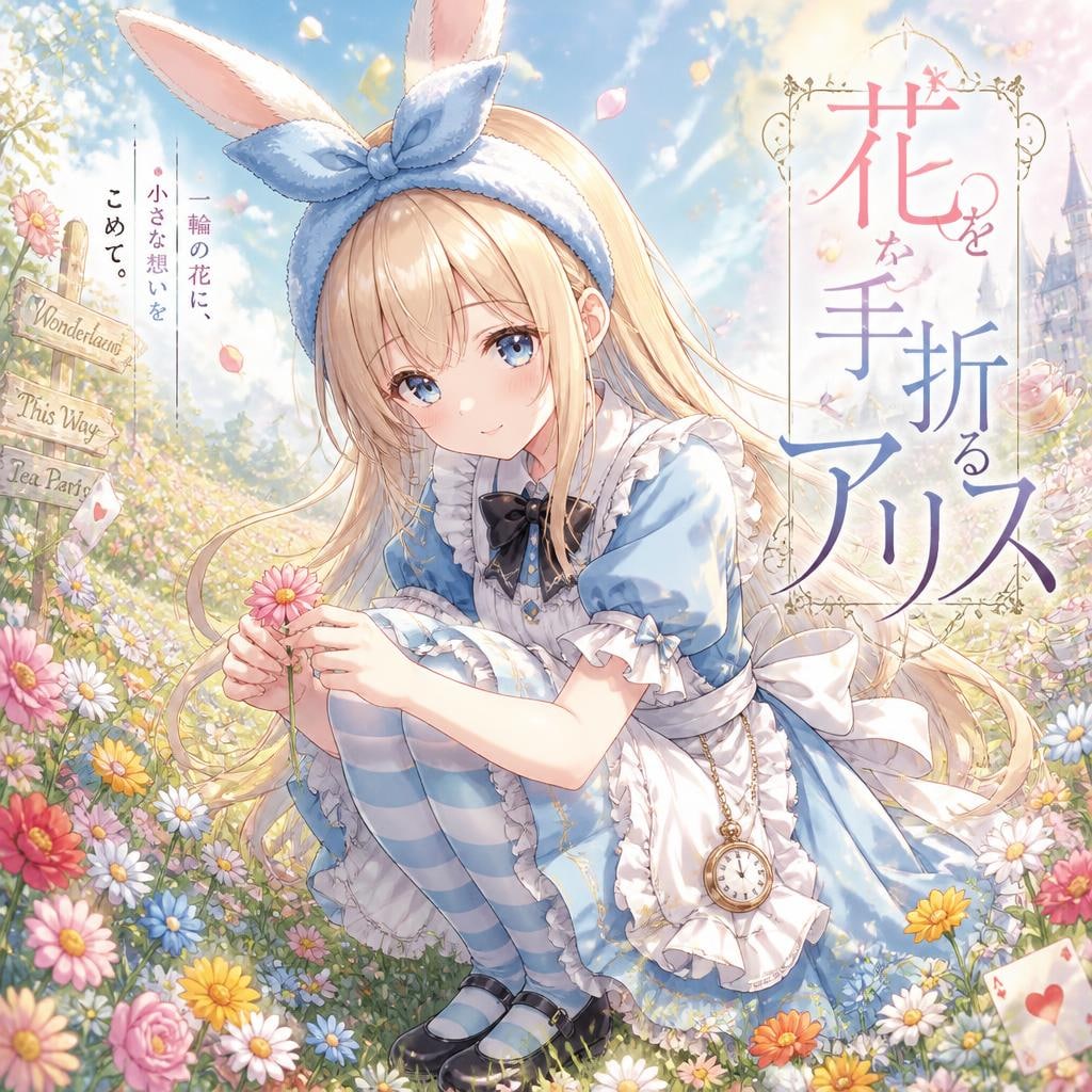 花を手折るアリス | の人気AIイラスト・グラビア