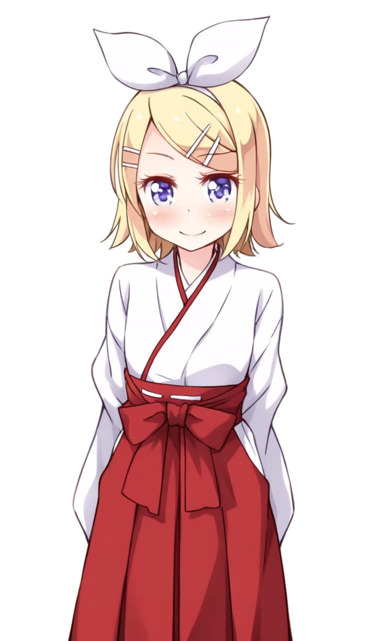 鏡音リン 巫女 | の人気AIイラスト・グラビア