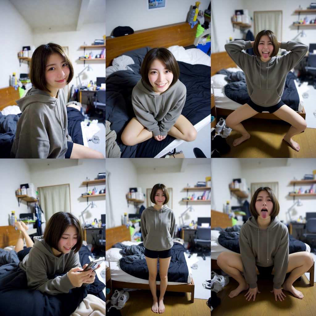 彼女が家に来た 6枚