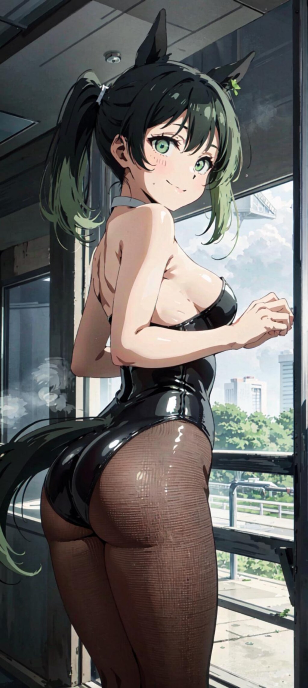 高咲侑のおしりが強調されたすがた