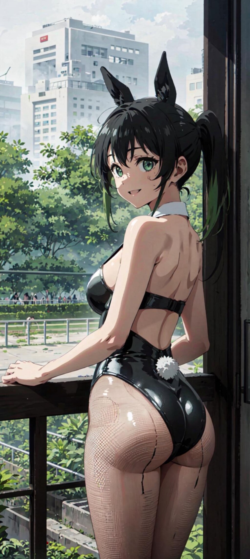 高咲侑のおしりが強調されたすがた