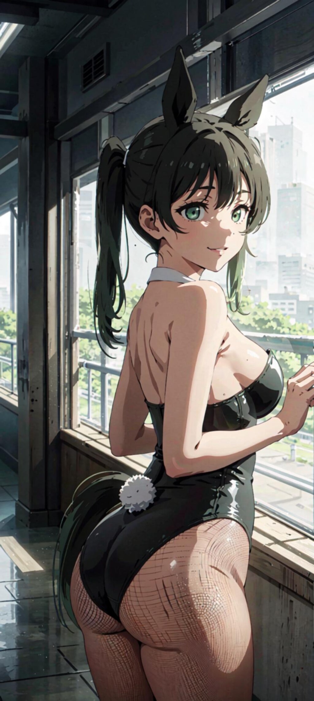 高咲侑のおしりが強調されたすがた