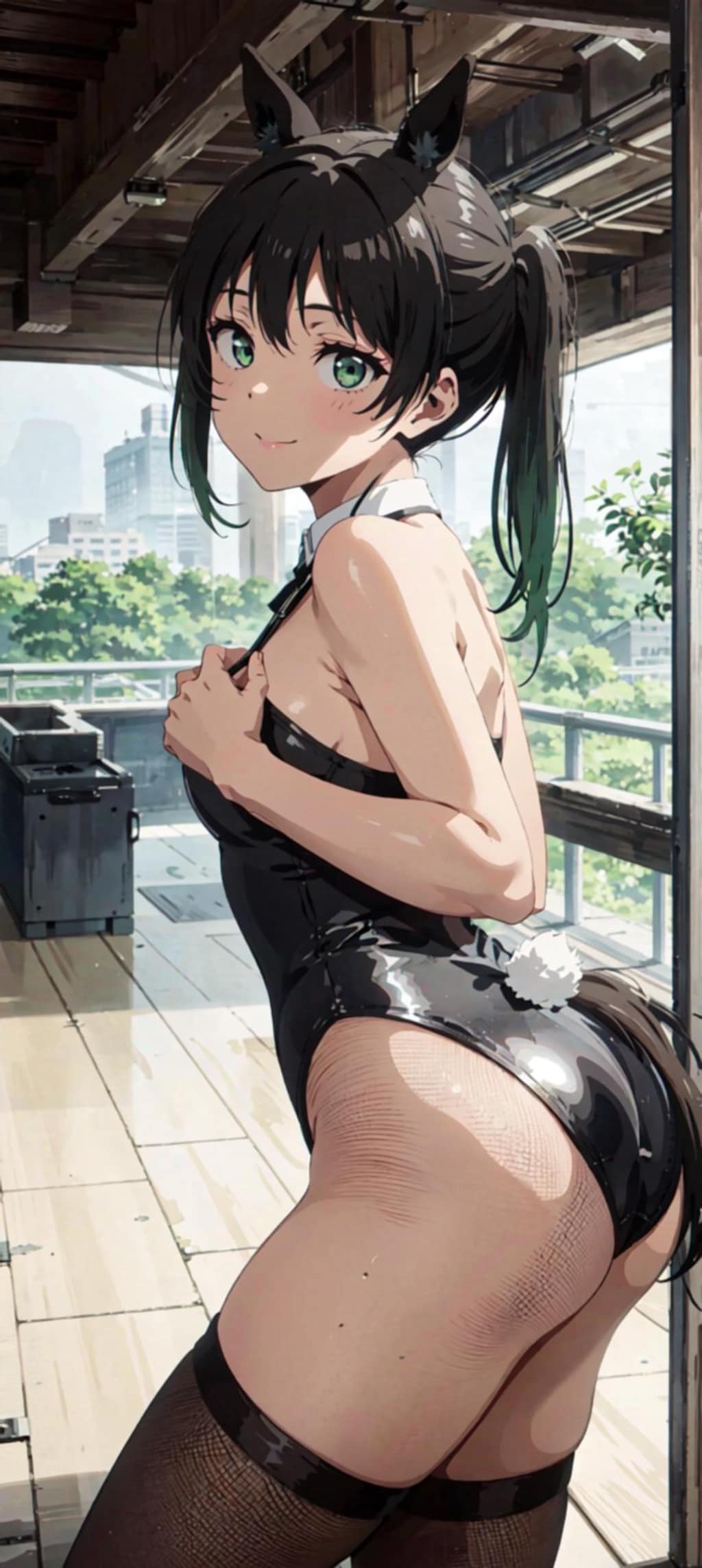 高咲侑のおしりが強調されたすがた