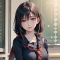 オーソドックスなセーラー服 2枚目