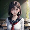 オーソドックスなセーラー服 6枚目