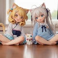 ピナちゃんとケモ神様の髪型と服を入れ替えてみた 11枚目