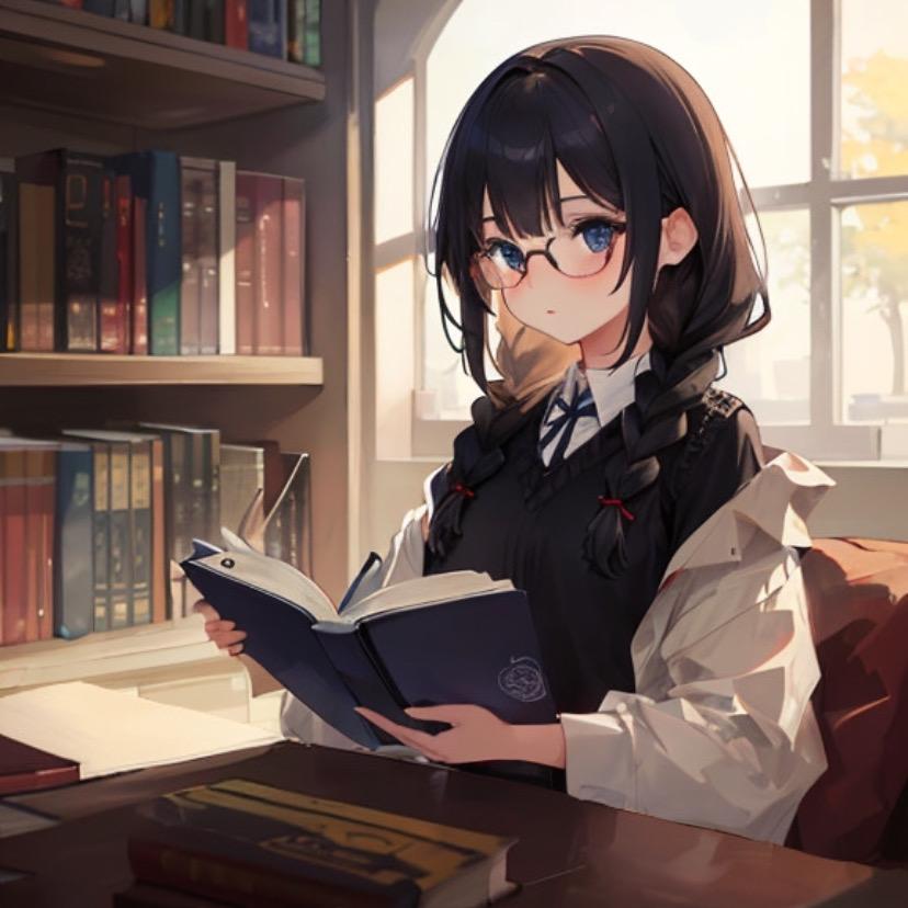 眼鏡の文学少女