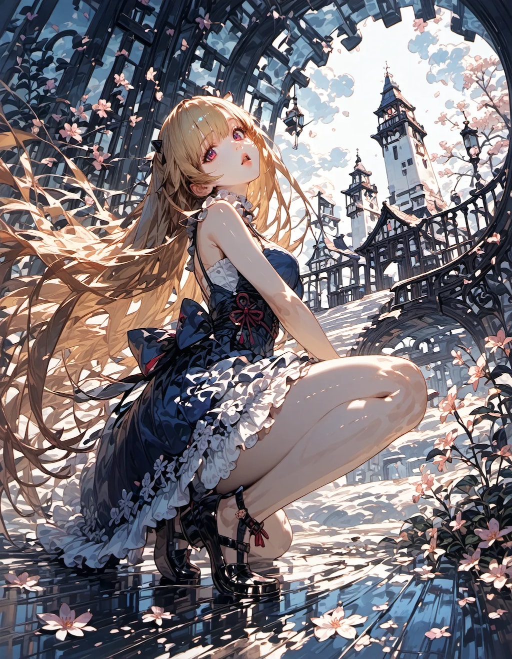 The Girl Who Sat Among Ruins
