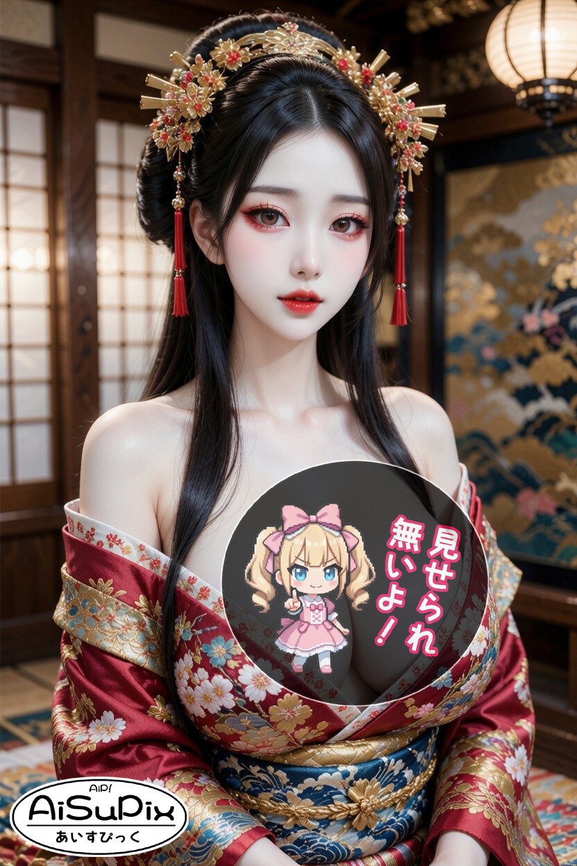 💙AiSuPix／可愛い和風遊女さん💙