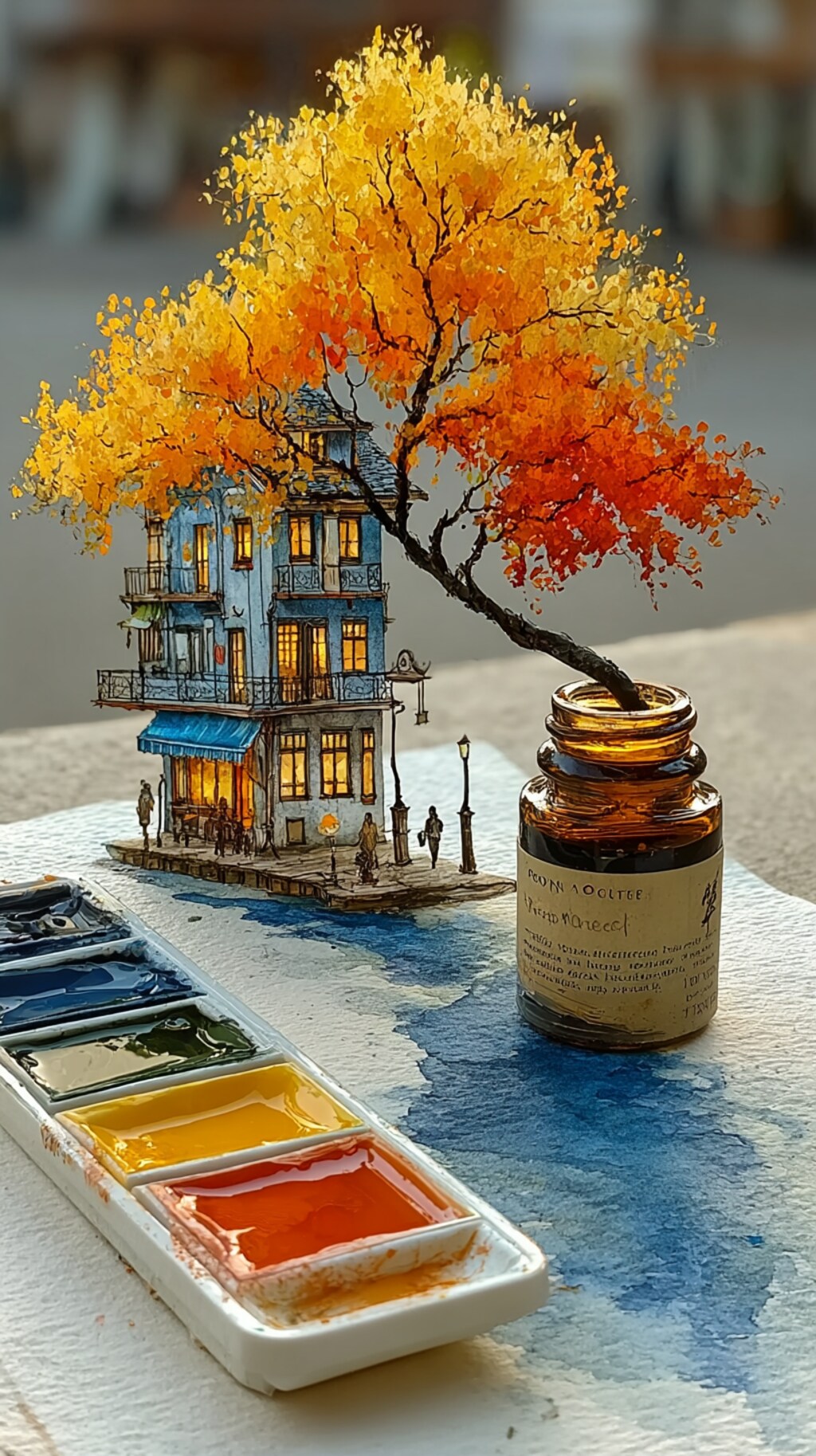 画家が描いた紅葉