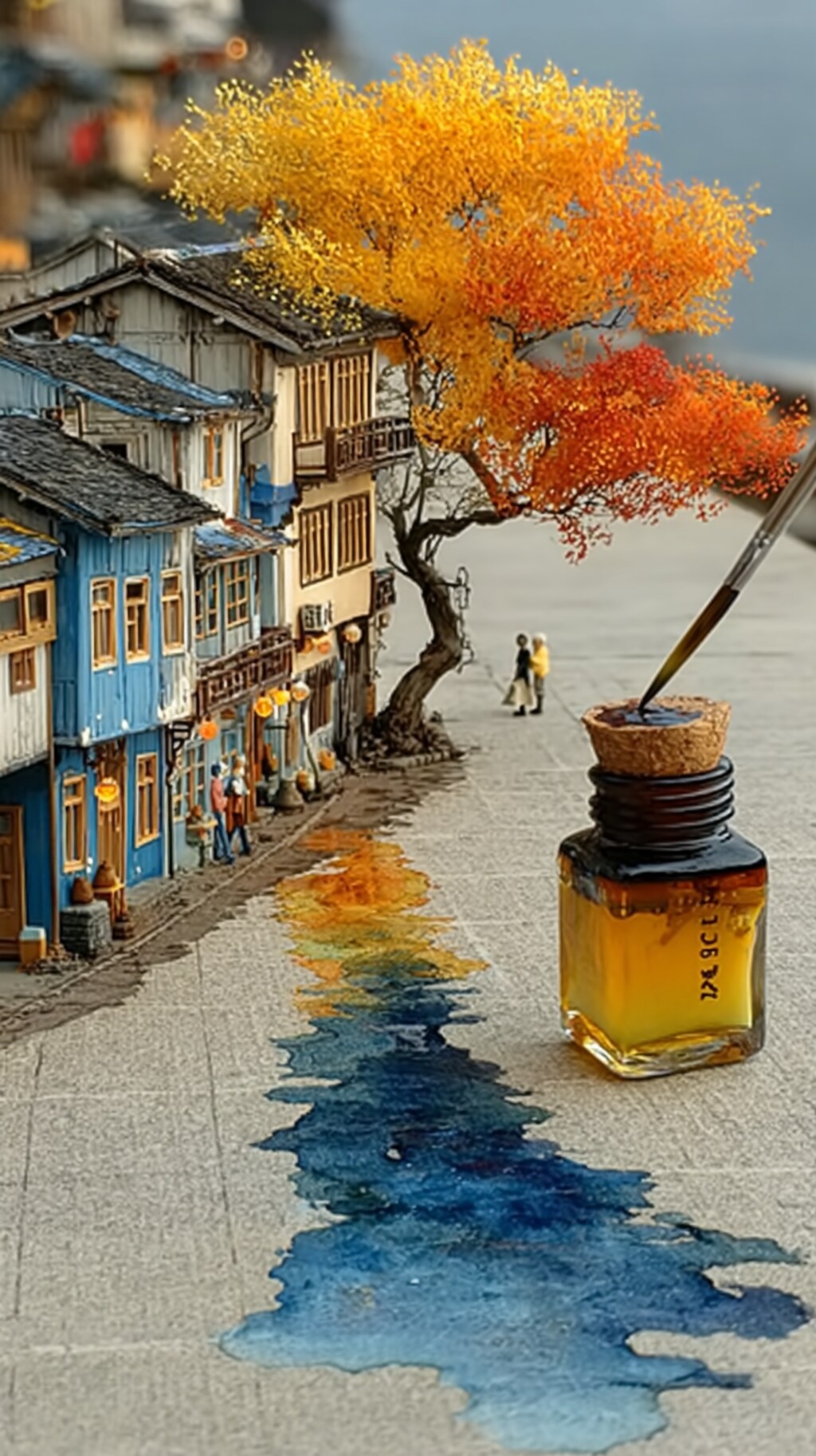 画家が描いた紅葉