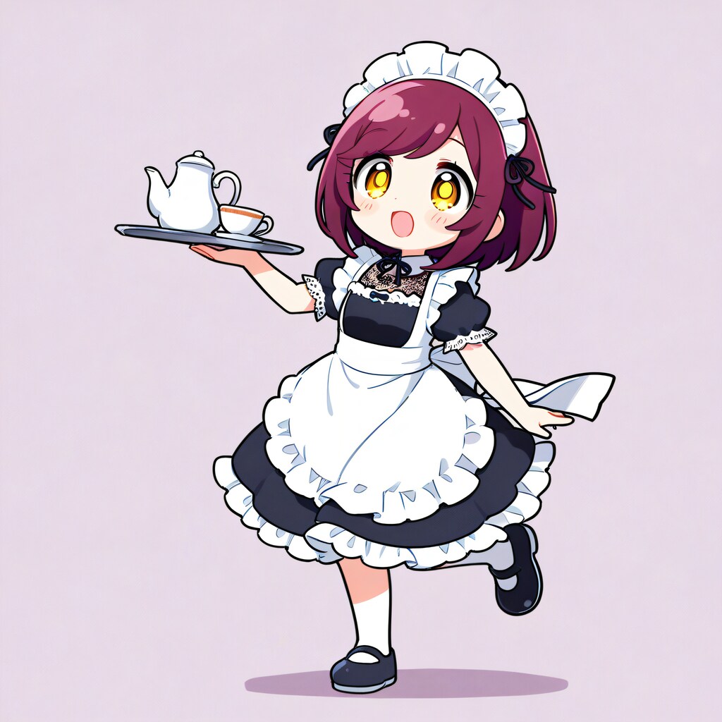 おはようございます（挨拶メイドの芽衣ちゃん）