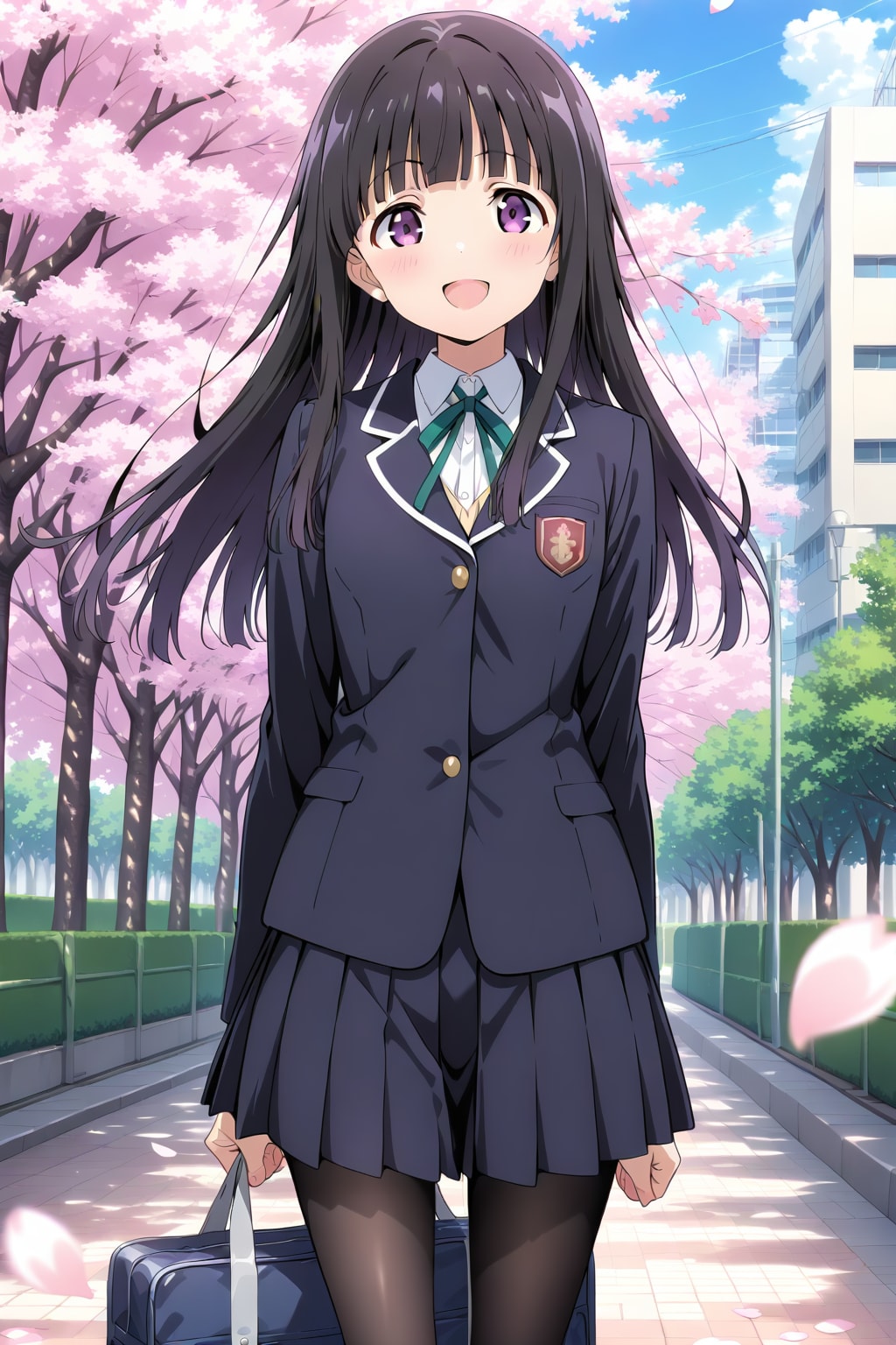 ブレザーと桜 | の人気AIイラスト・グラビア