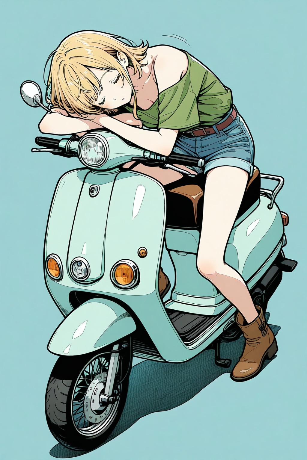 BEHIMOTH. スクーターと彼女