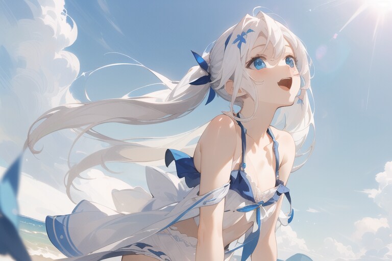 白髪青目最高 | の人気AIイラスト・グラビア