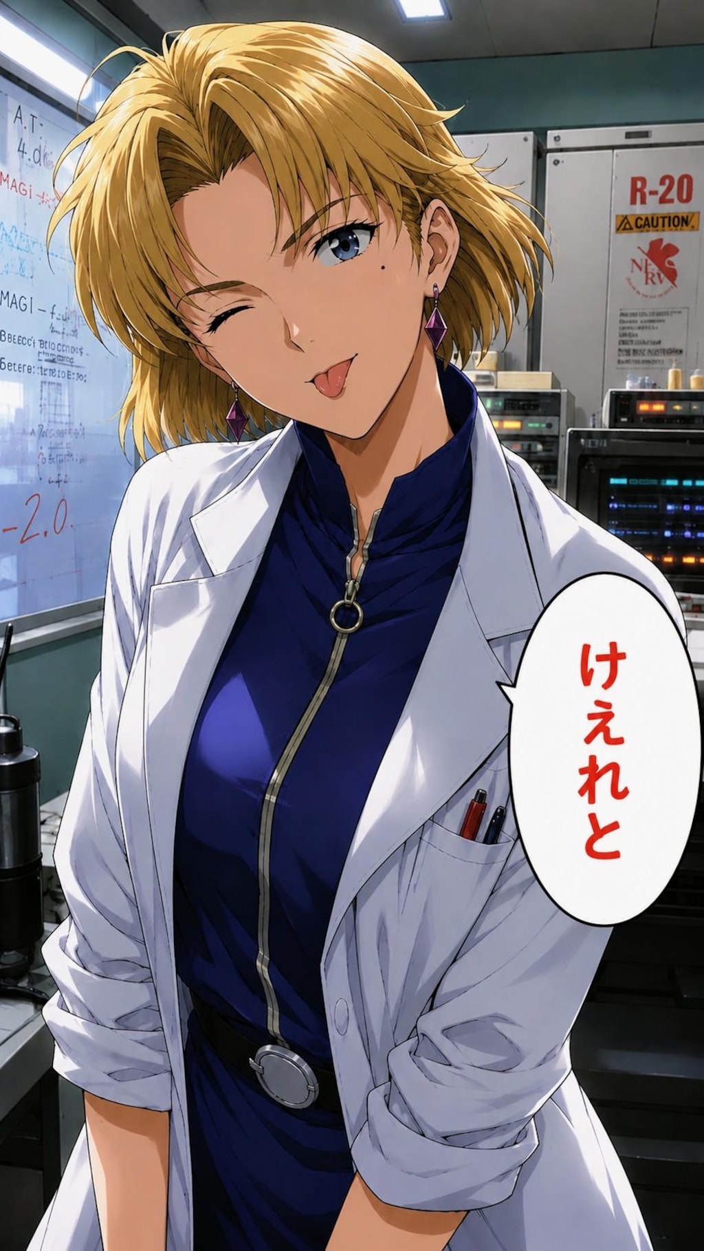 リツコお姉やんが「けえれと」