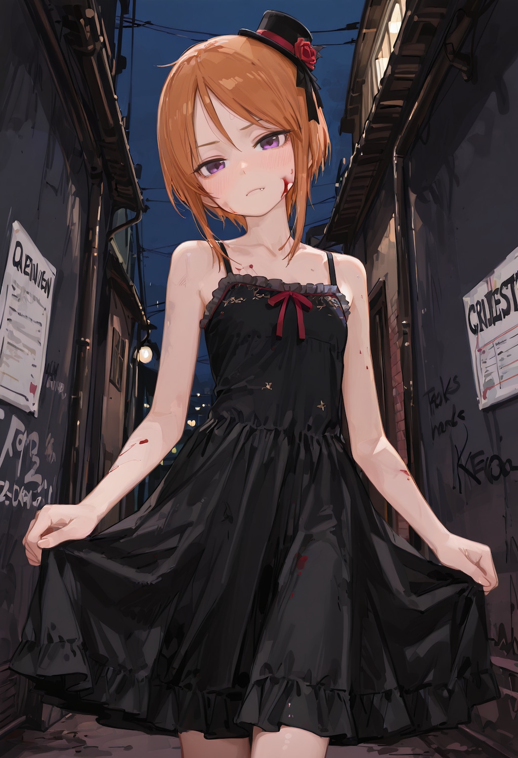 路地裏の堕天使