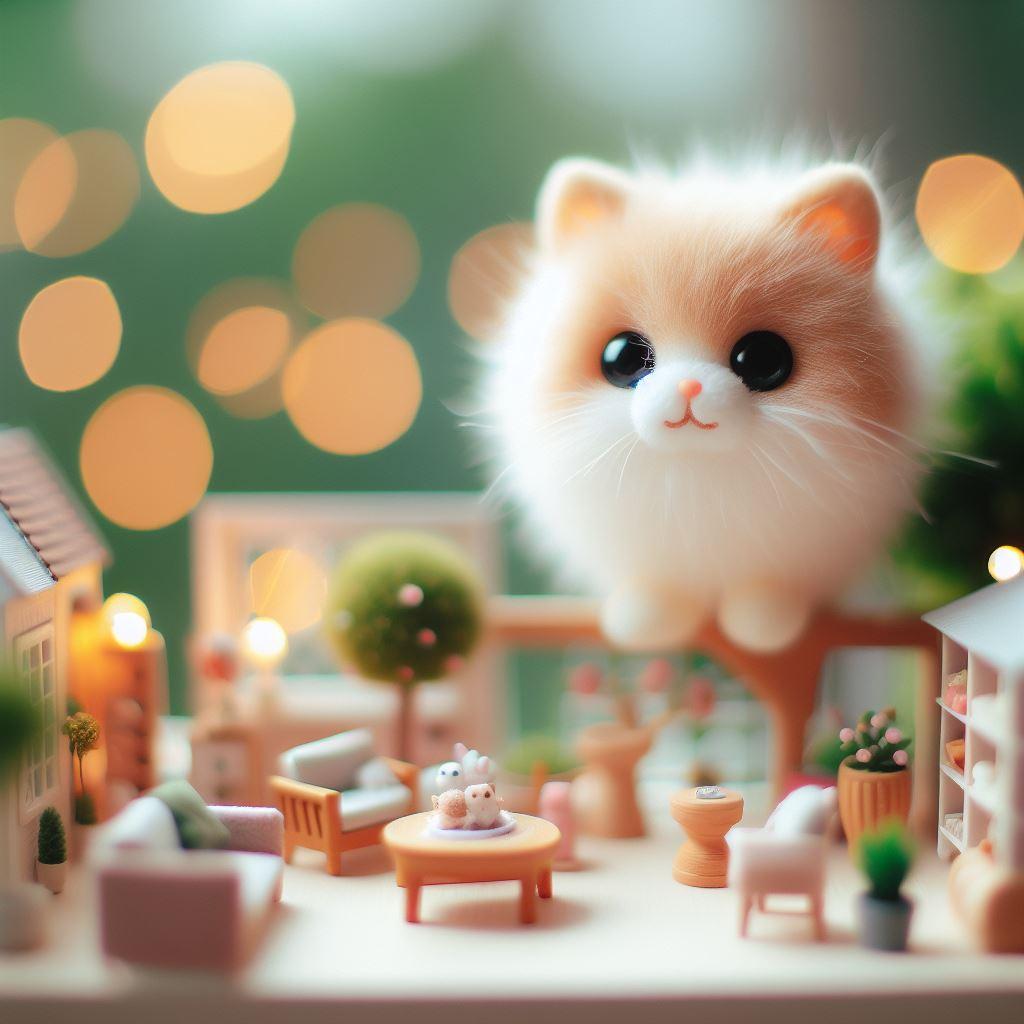 ミニキャラの猫