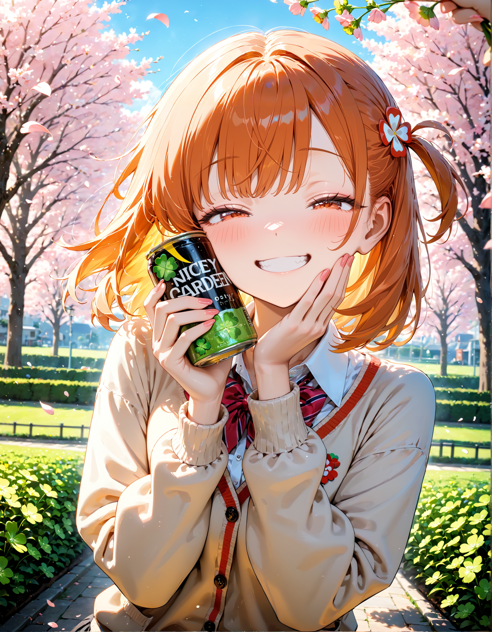 今日は庭の日。四つ葉の日。缶ジュース発売記念日。渋谷ギャルの日　その３ | の人気AIイラスト・グラビア