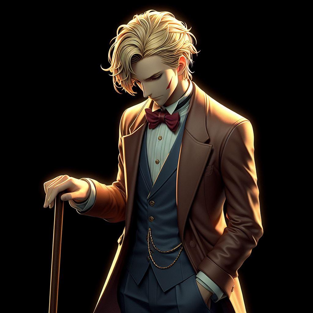 金髪紳士 with stick