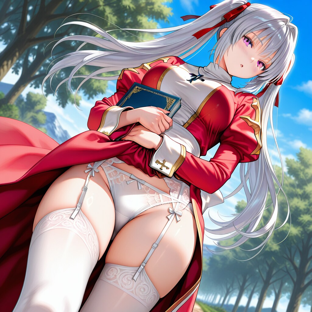 撮影中に風のいたずら