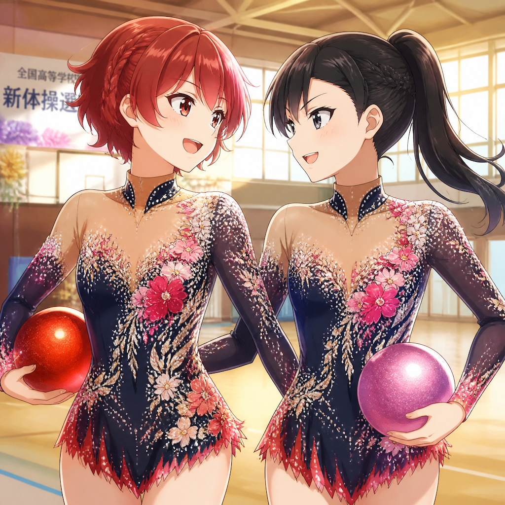 新体操部（５）地区大会　秋津七海　沙希ちゃん　GPTimages2.0