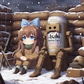 塹壕の中のビール缶と小さな女の子 8枚目