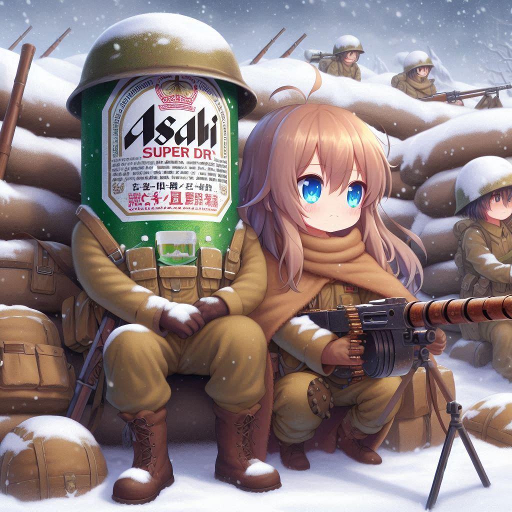 塹壕の中のビール缶と小さな女の子 5枚目