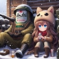 塹壕の中のビール缶と小さな女の子 3枚目