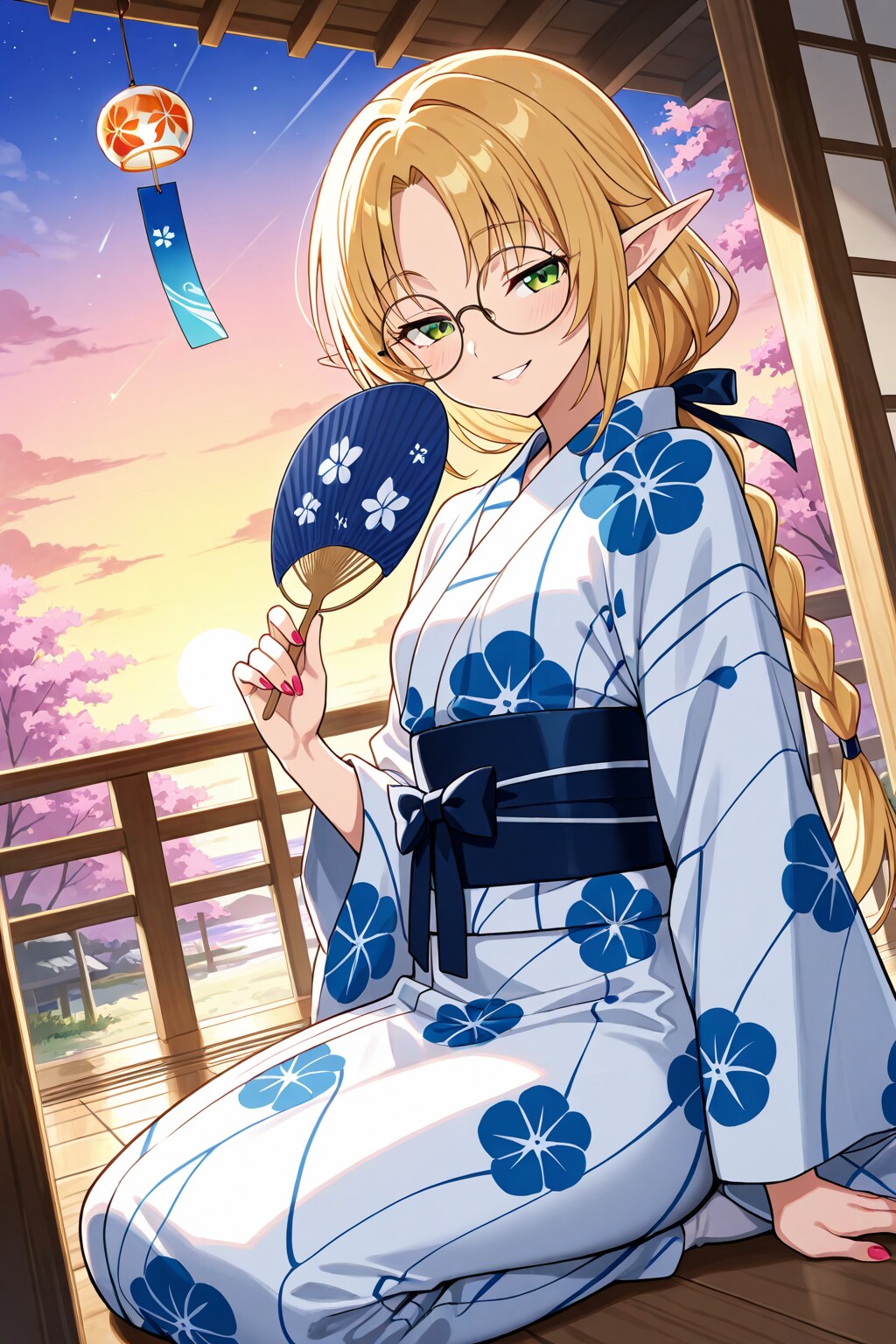 エルフさんの夕涼み