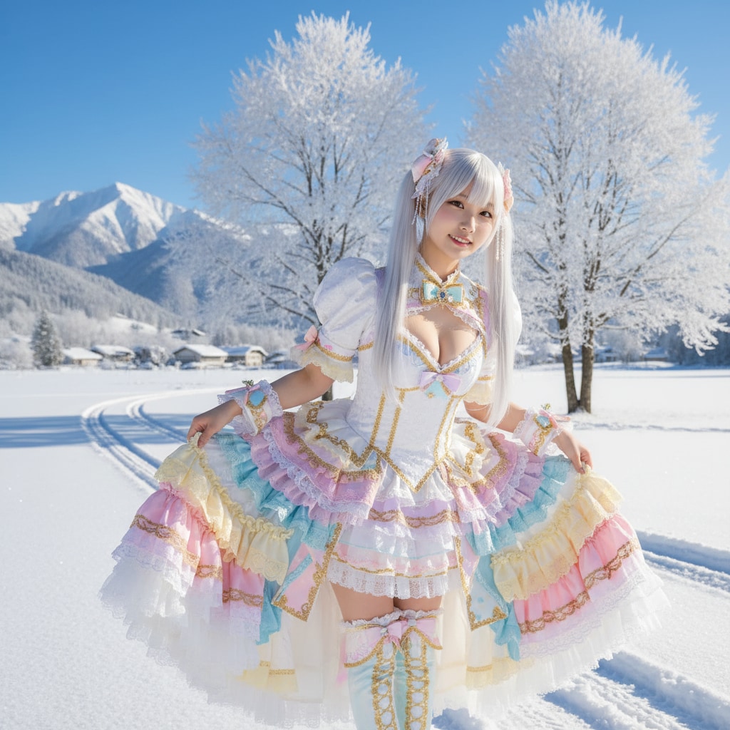 白ツイさん。2月9日 #服の日 雪国のアイドル