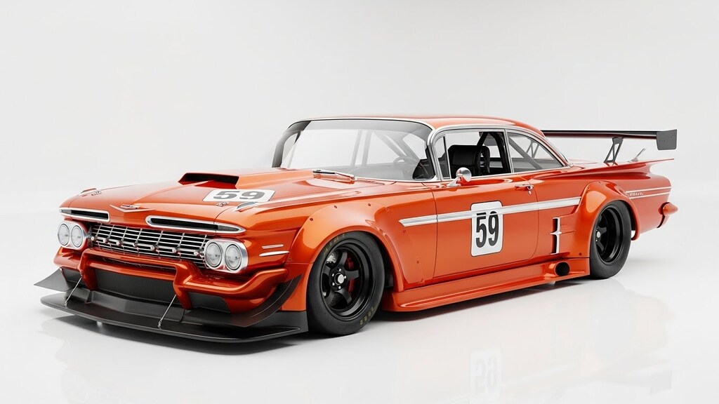 シボレーインパラレーシングカー