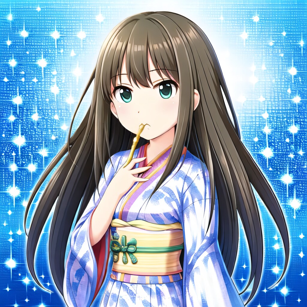 黒髪ロングのミニキャラ５