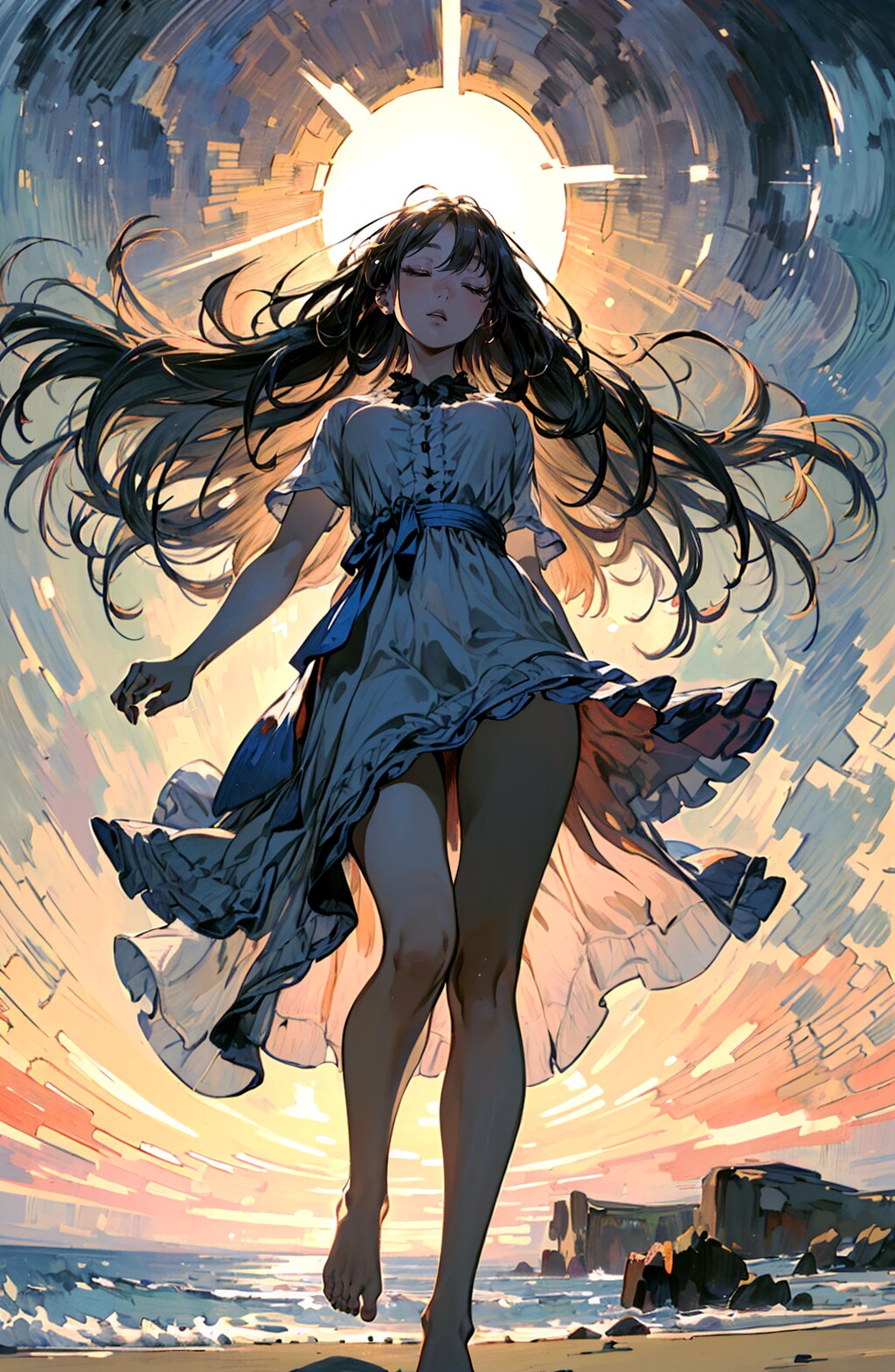 太陽と少女④ | の人気AIイラスト・グラビア