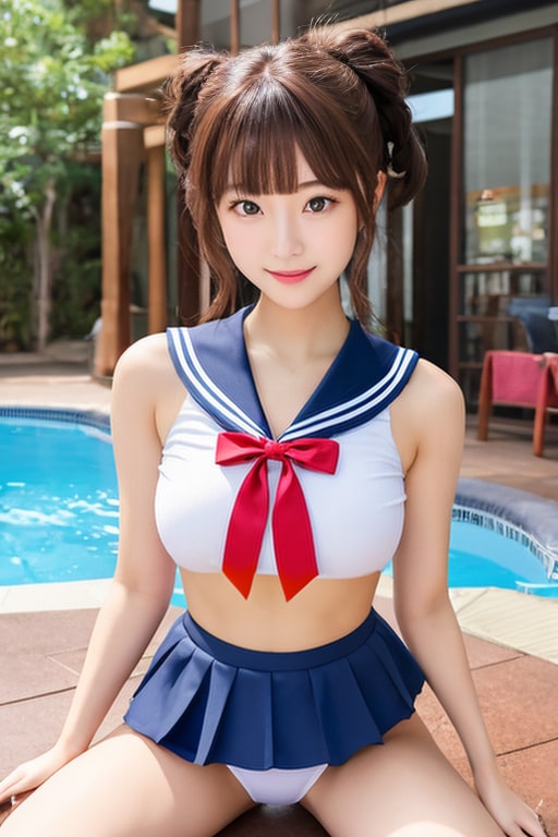 セーラー水着