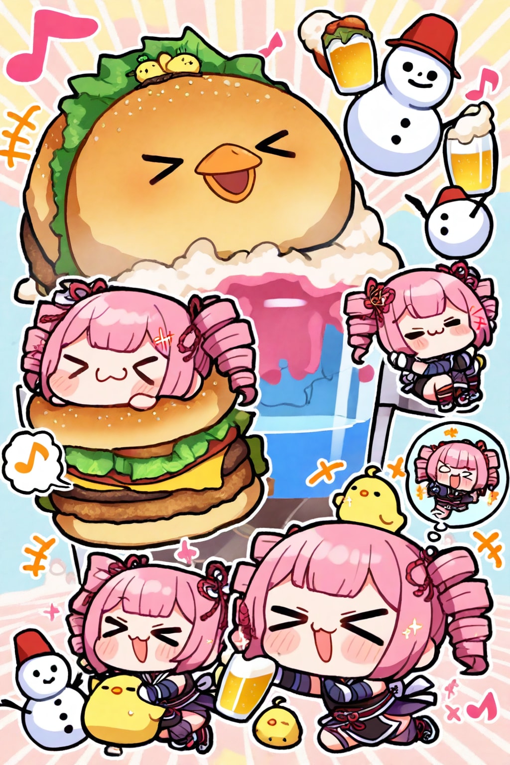 忍者のピンクドリルちゃん