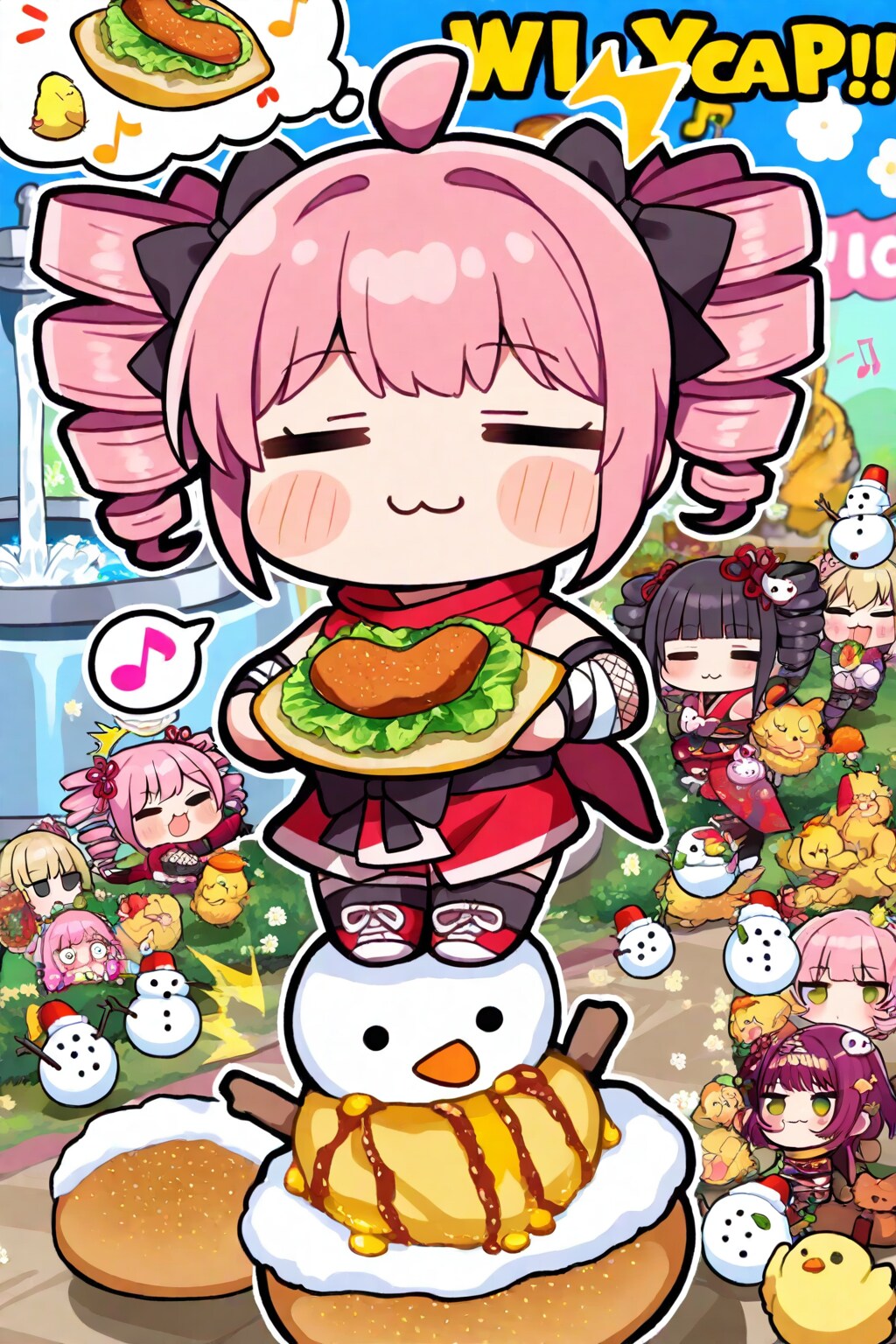 忍者のピンクドリルちゃん
