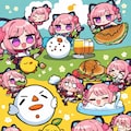 忍者のピンクドリルちゃん 3枚目