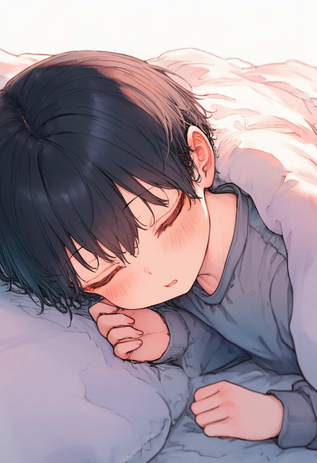 隣で寝起きのボーイッシュちゃん_0501