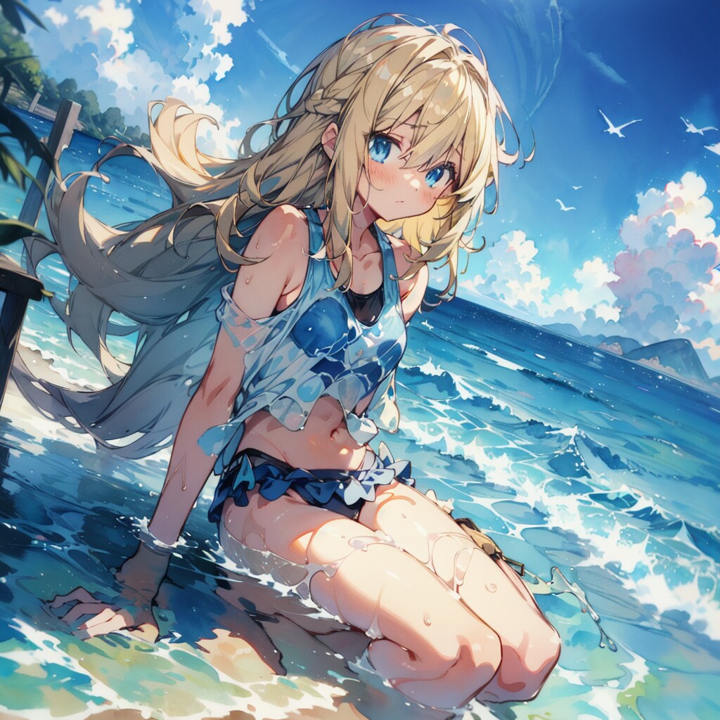 海での一幕