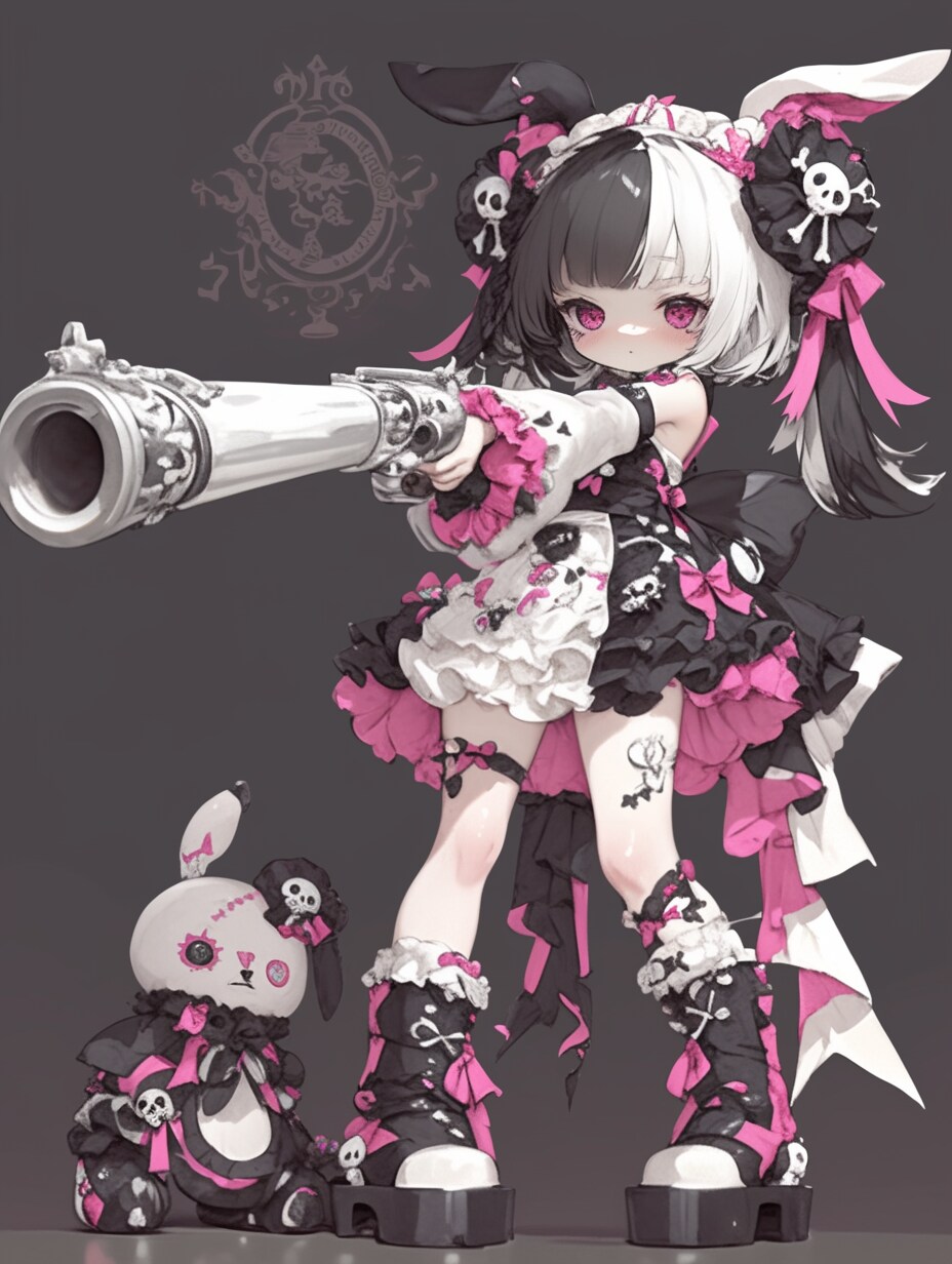 地雷系×武装 | の人気AIイラスト・グラビア