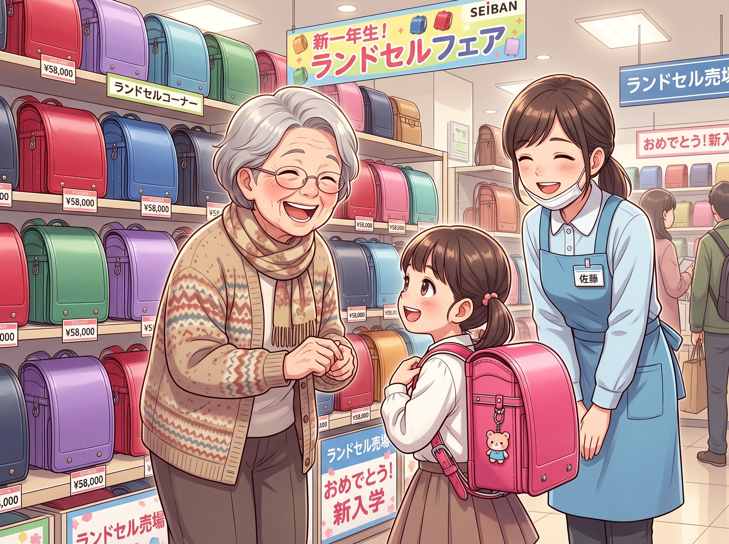 ランドセルを買いに | の人気AIイラスト・グラビア