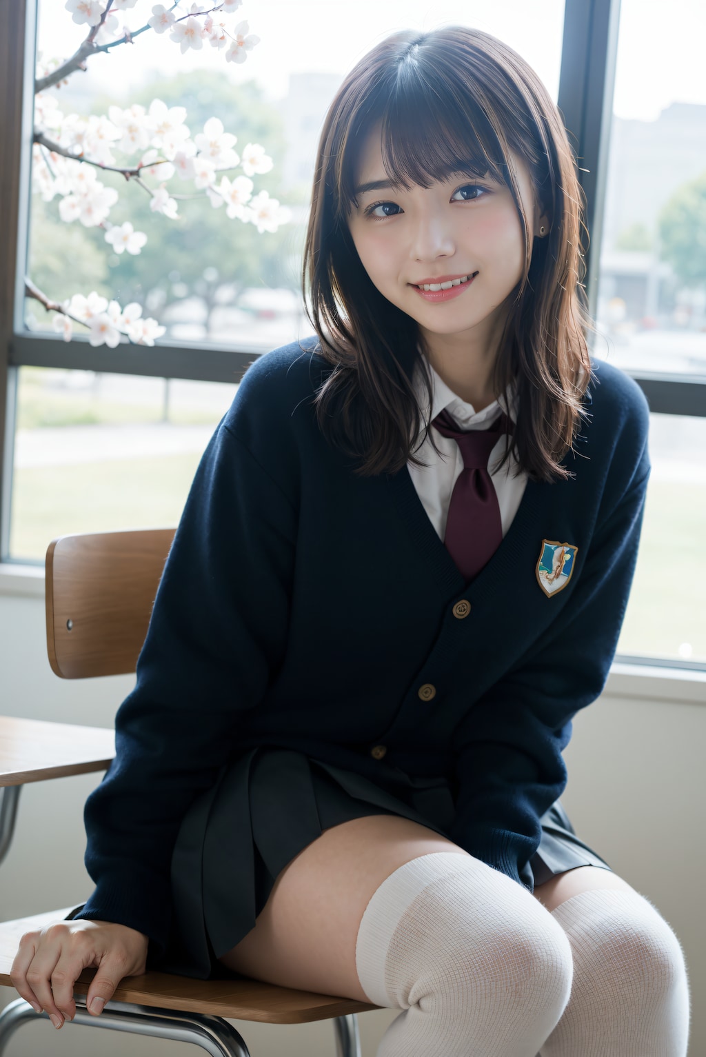 桜の見える教室