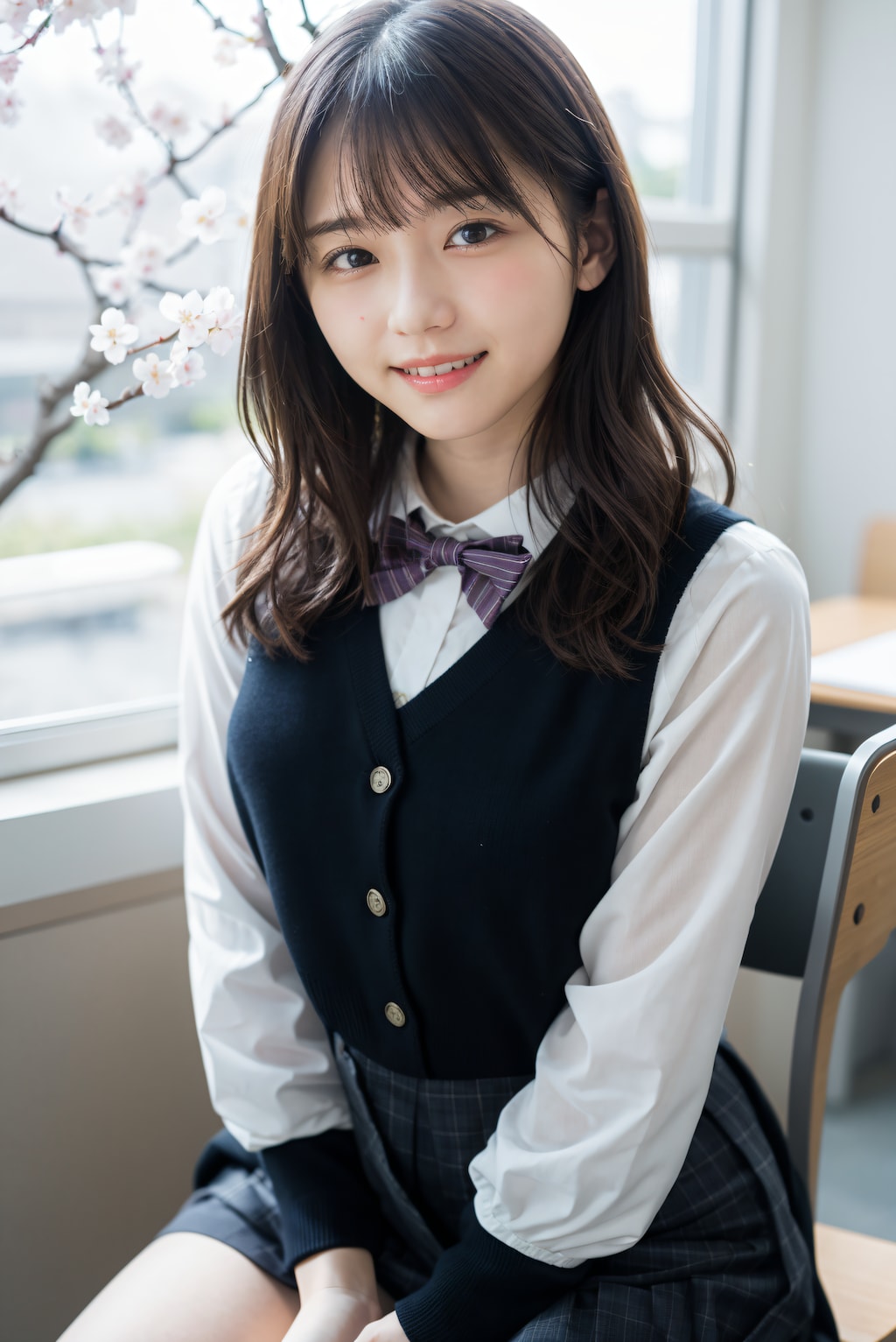 桜の見える教室