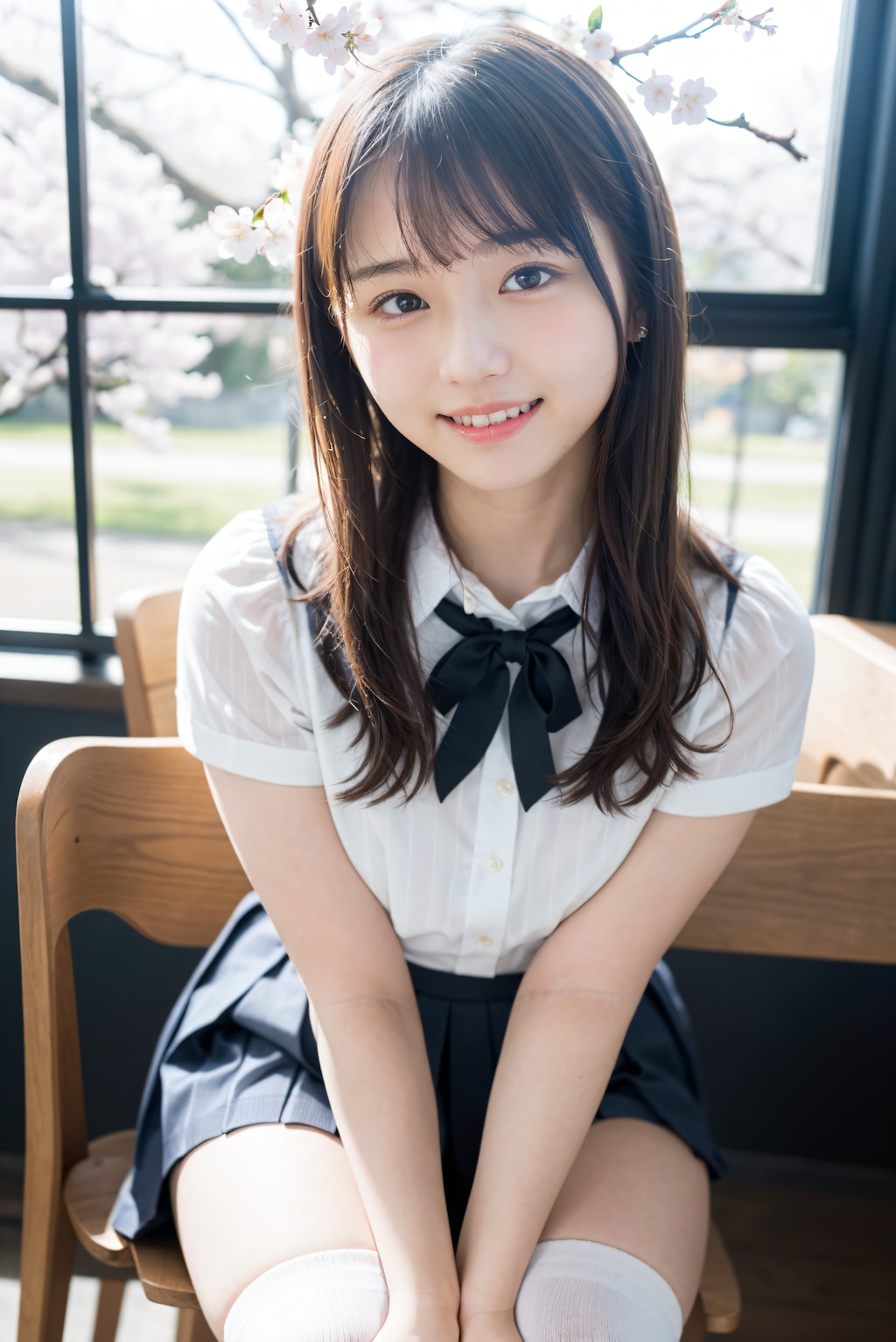 桜の見える教室