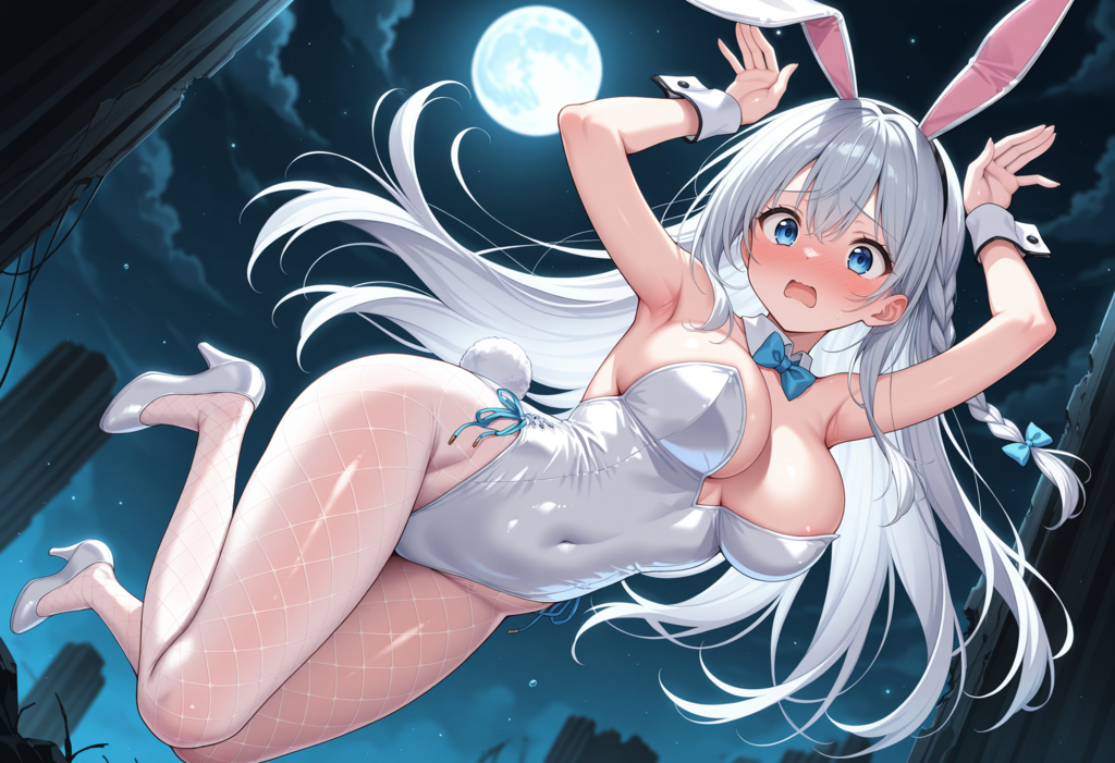 銀髪ちゃん・中秋の名月