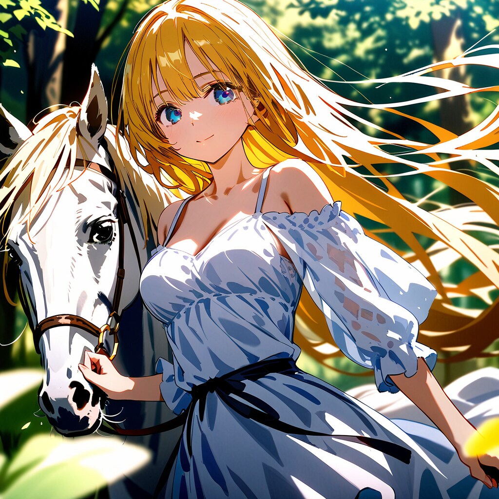 姫と白馬 | の人気AIイラスト・グラビア