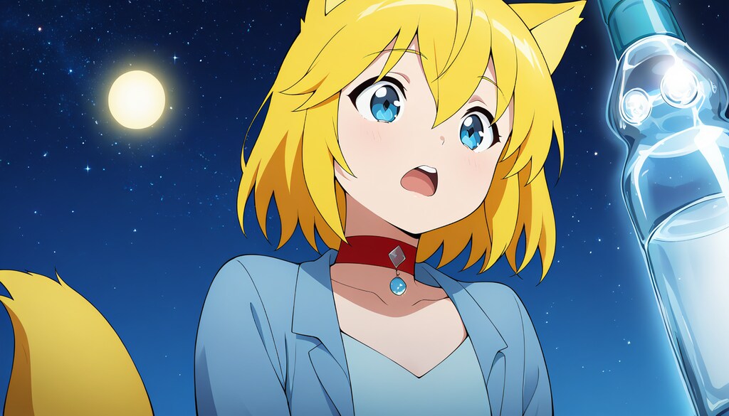 連日に渡りラムネ瓶が発動させる固有結界に取り込まれその幻想的な心象風景に感嘆しつつそもそも何故ラムネ瓶にそんな芸当ができるのかという根本的な疑問が浮かび不思議そうな顔をするキツネ