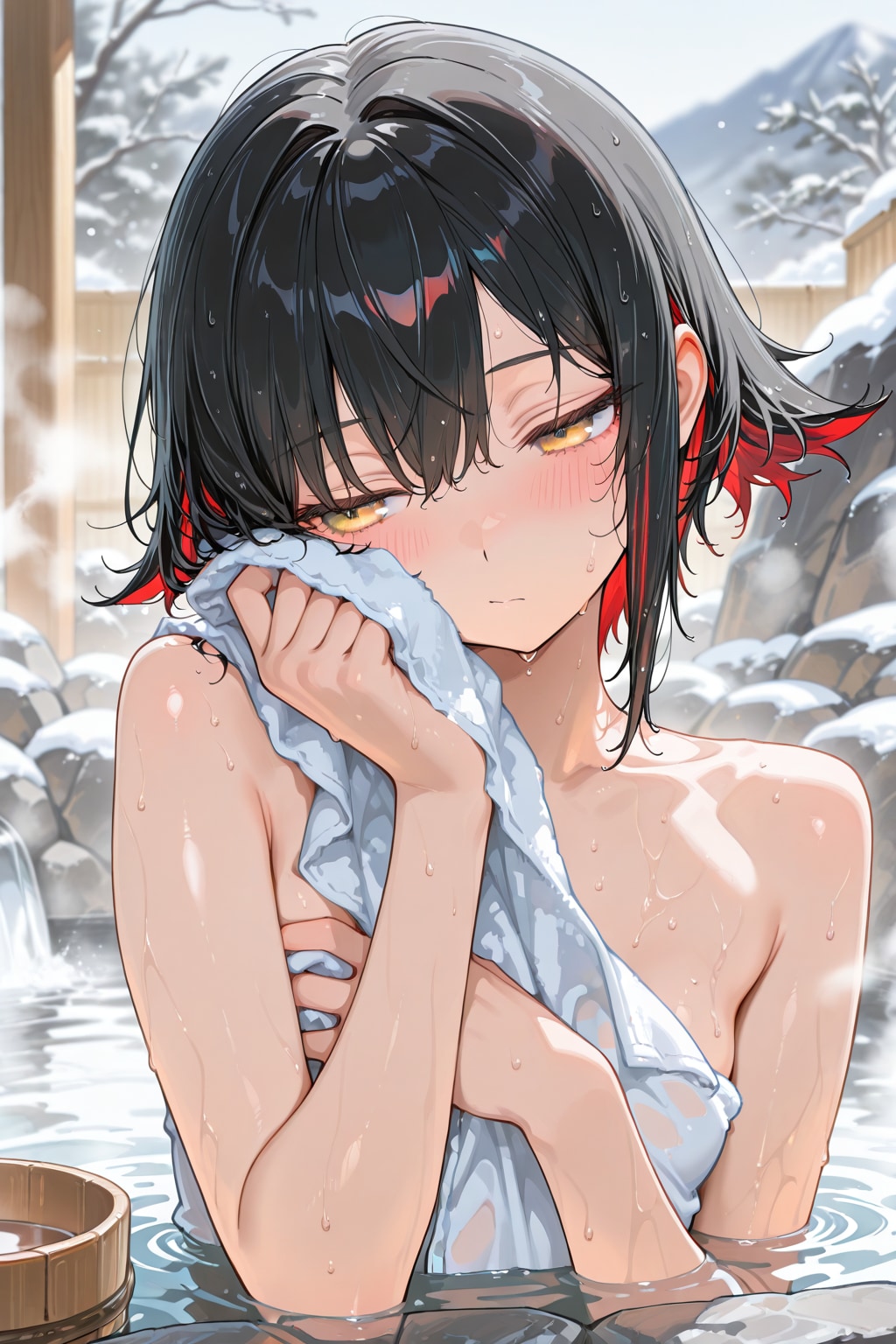 代打の子たちで温泉