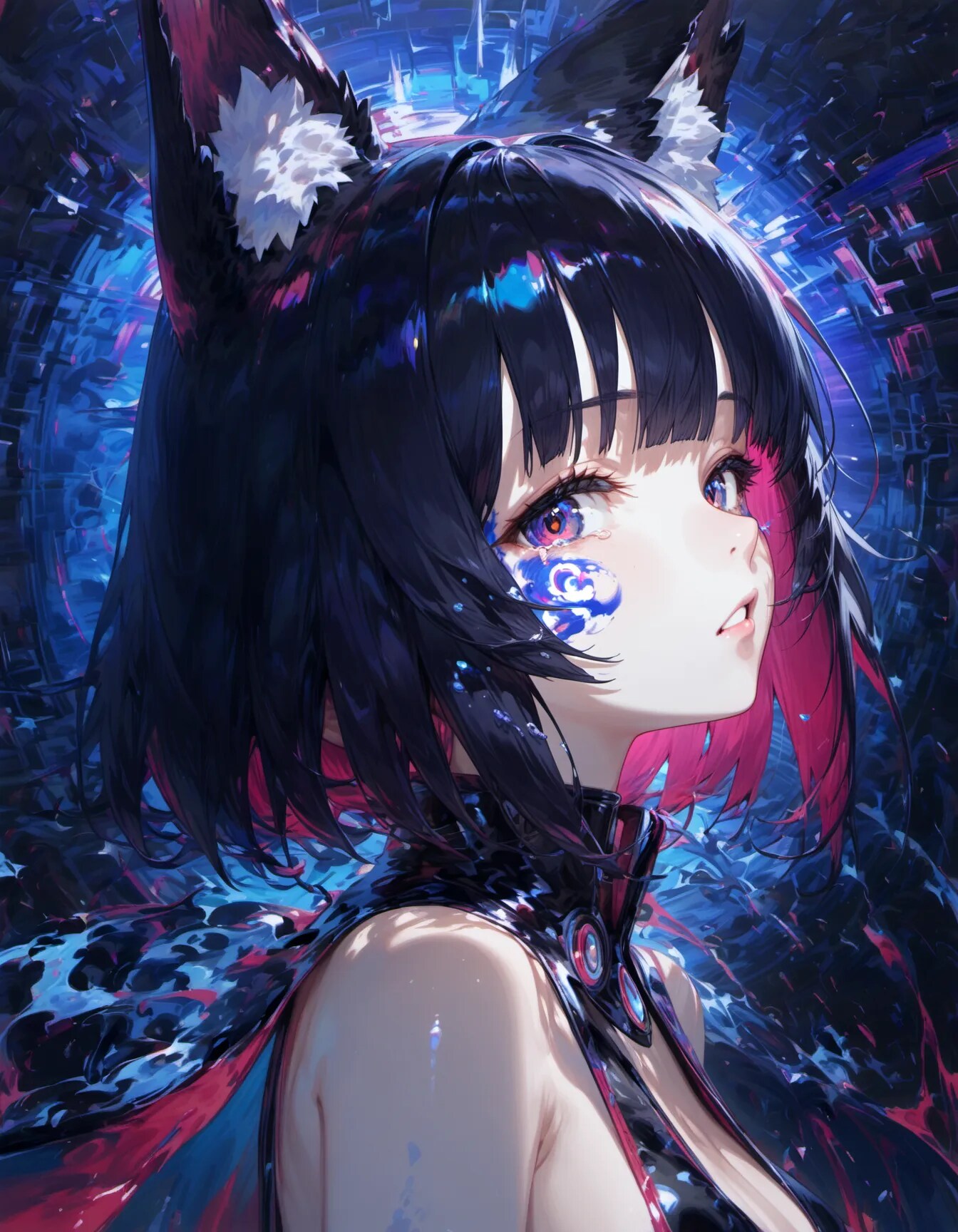 Echoes Beyond the Electric Veil | の人気AIイラスト・グラビア